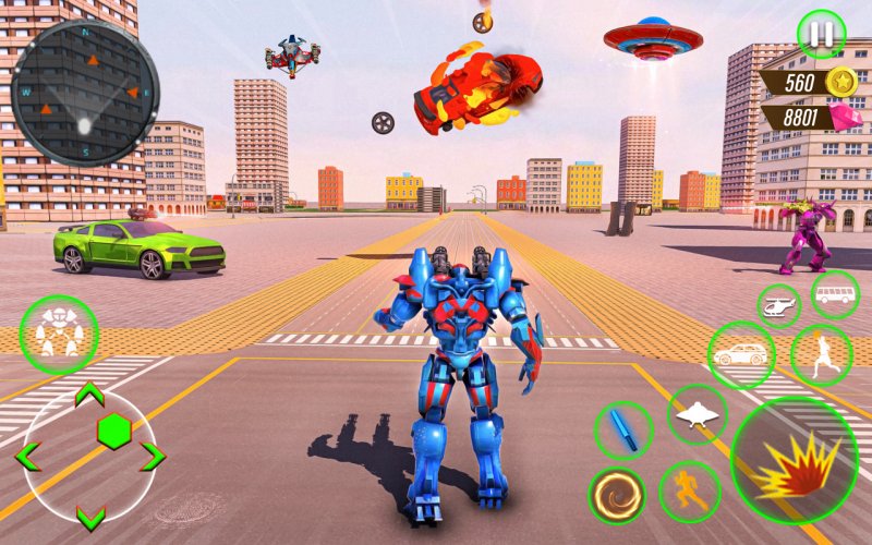 Tampilan Robot Car War (Aptoide)